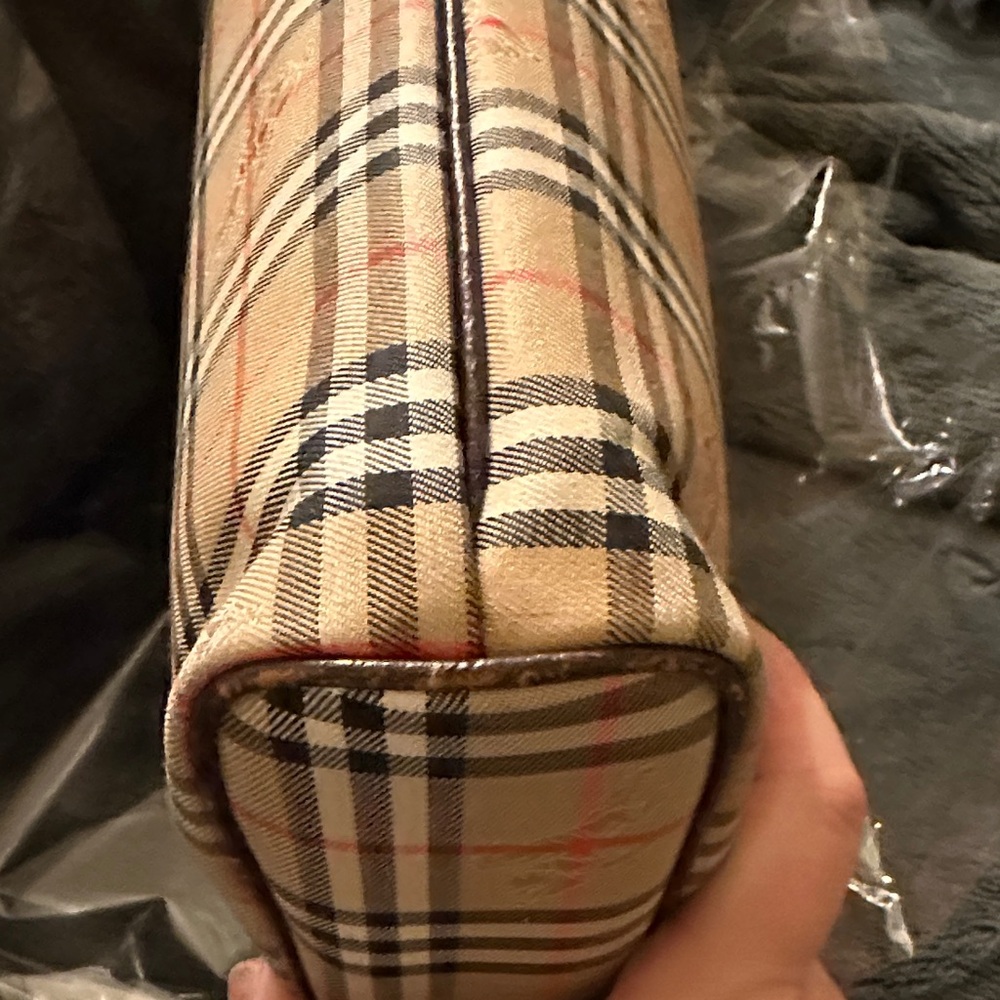 Authentic BURBERRY Haymarket Check Canvas Clutch/Pochette Bag - Picture 8 of 9